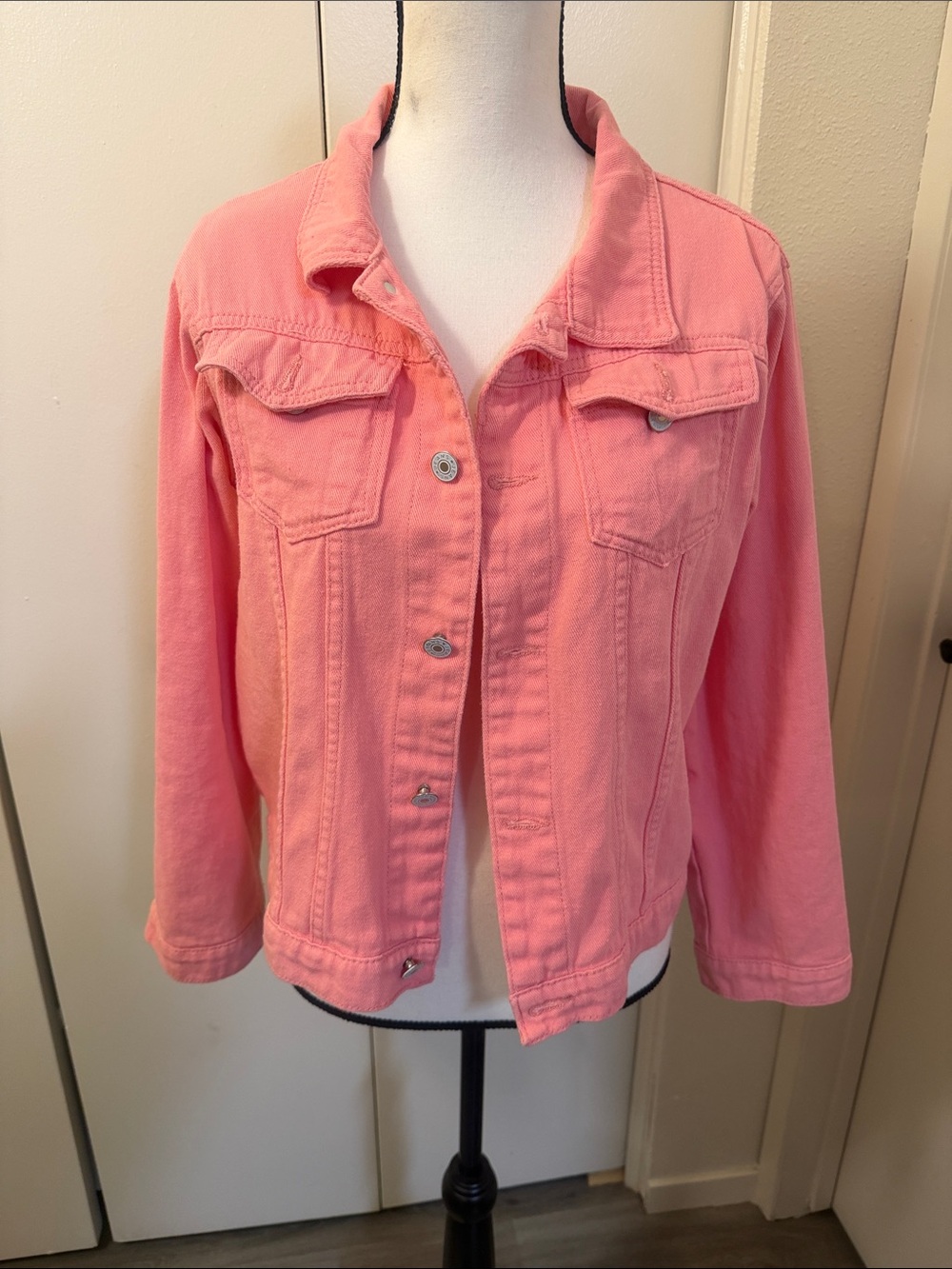 Classic Pink Women's Denim Jacket